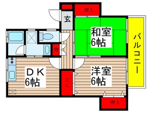 石井ハイツ２の物件間取画像